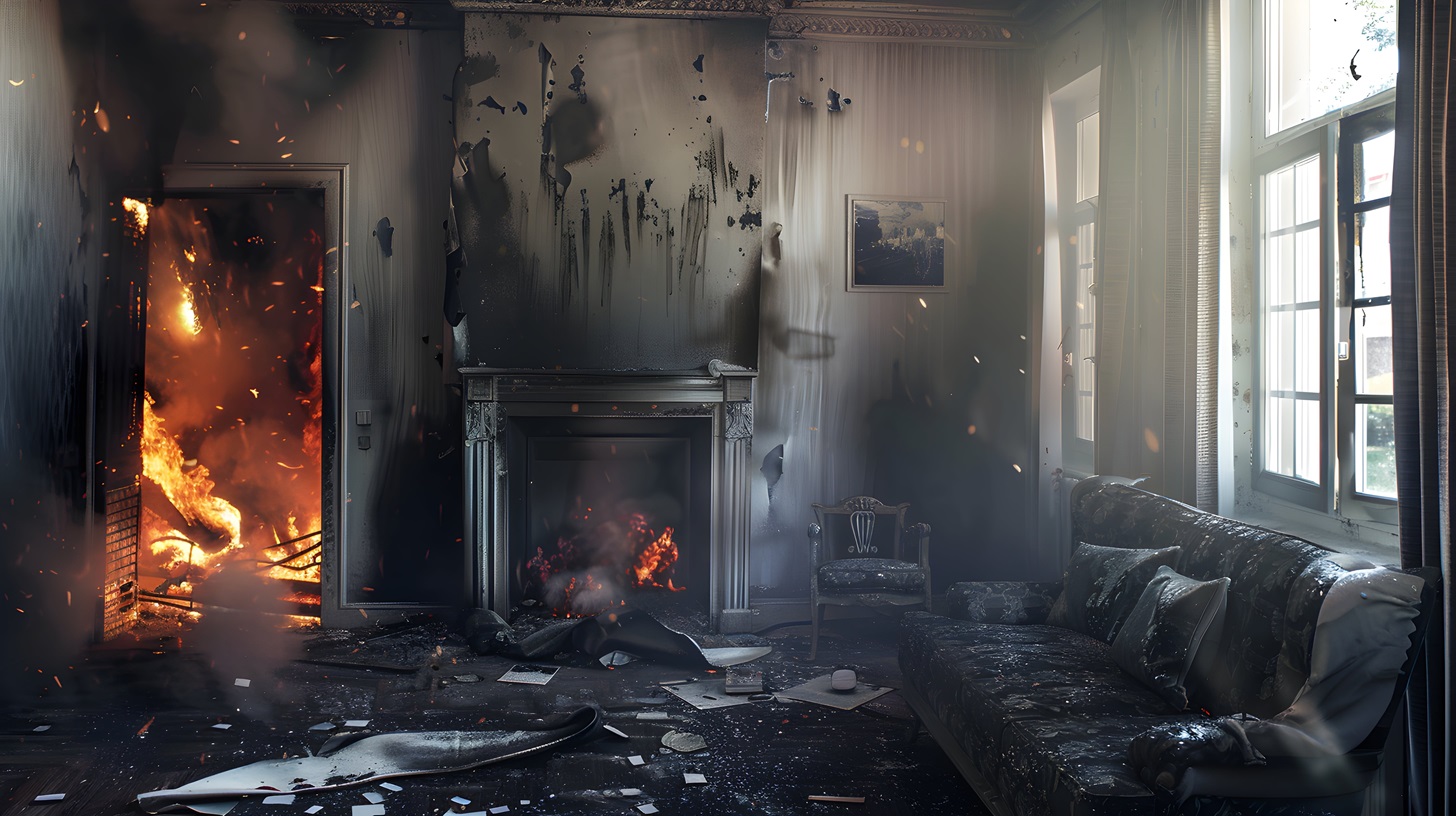 fire damage to home