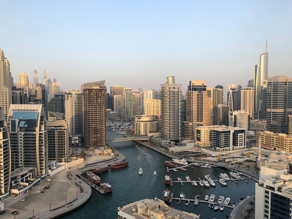 large city with river