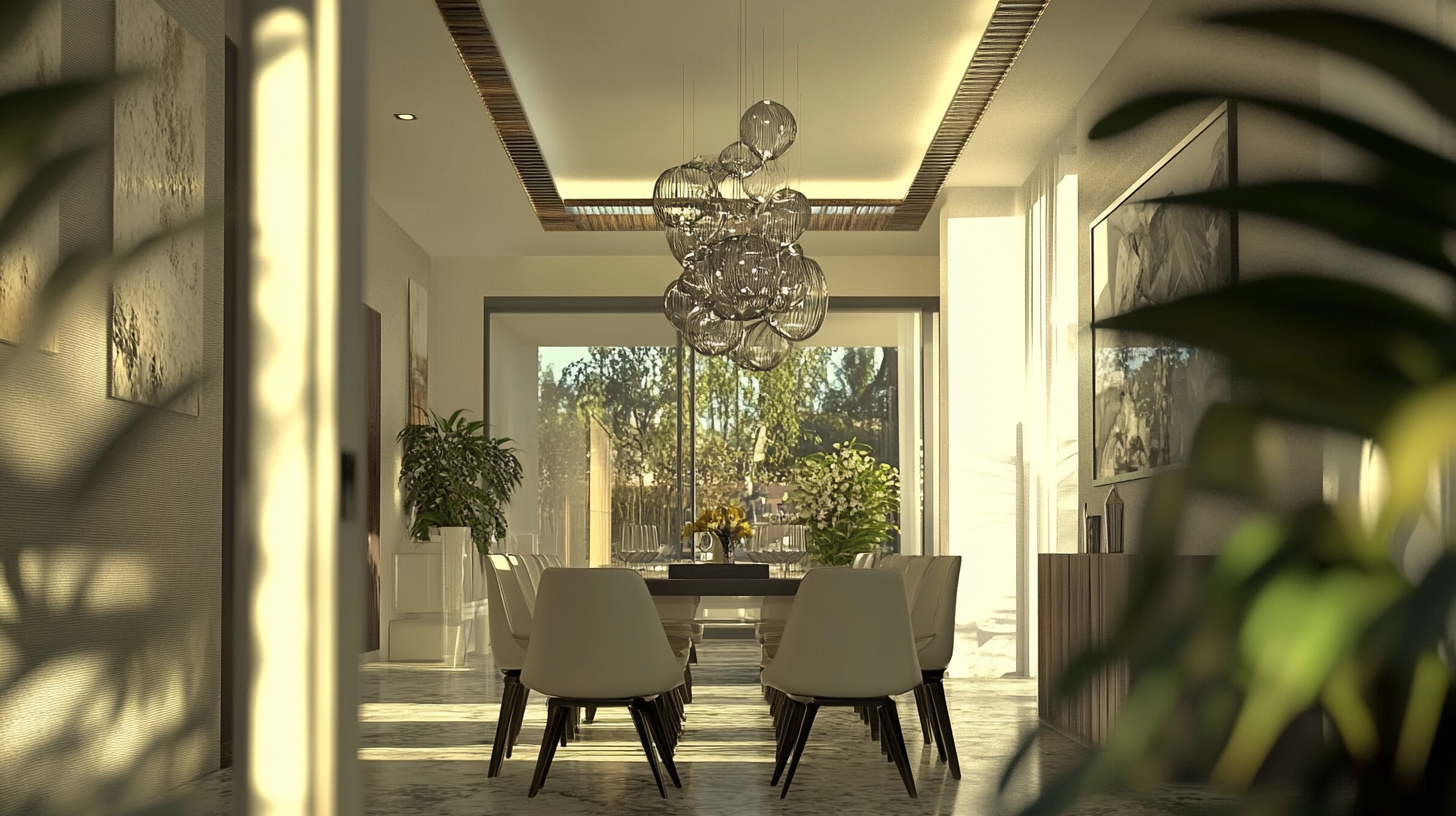 wall sconce lighting in dining area