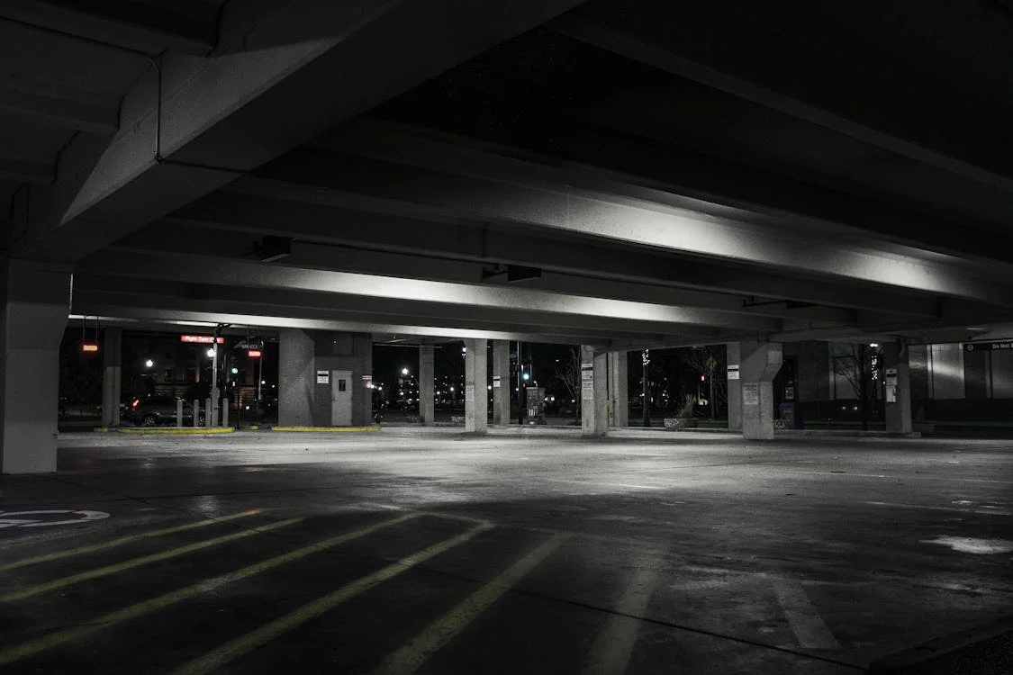 parking garage Photography of Empty Parking Lot
