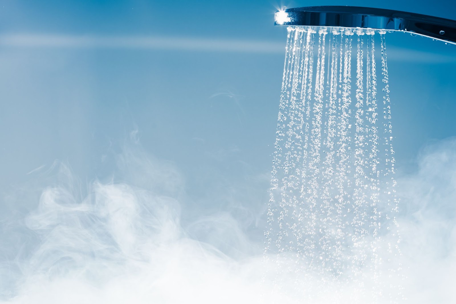 steamy shower head